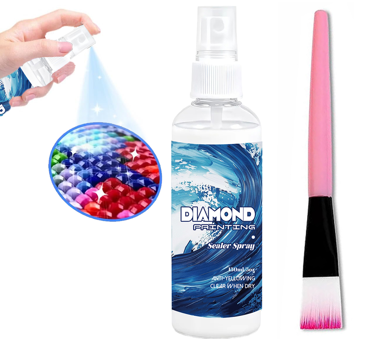 Art Craft Painting - Spray de scellement pour peinture diamantée
