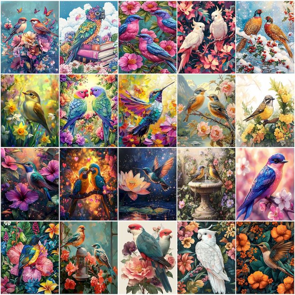 Art Craft Number - Gatyztoire – peinture par numéros, oiseau