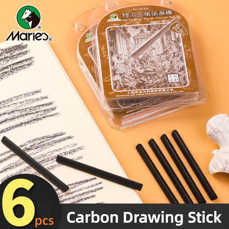 Sketching Charcoal Set - Bâton de dessin au fusain triangulaire,