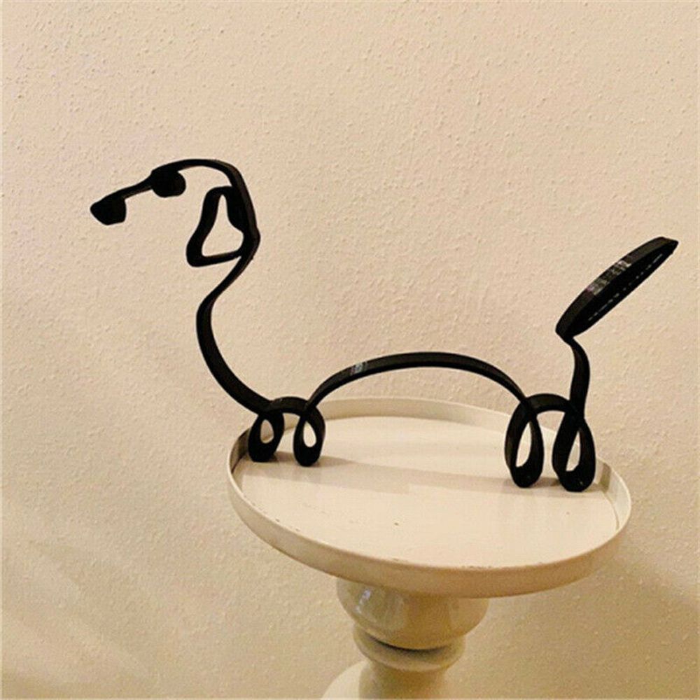 Art Craft Furniture - Statue de chien en fer forgé,