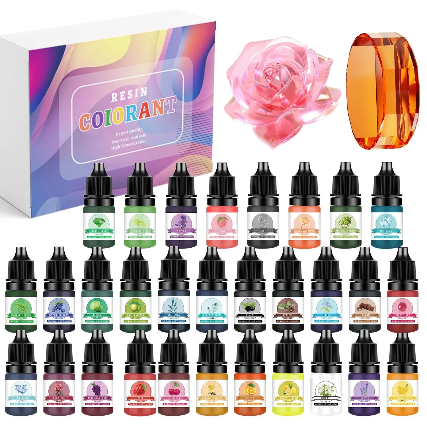 Alcohol Ink Set - Kits de pigments de résine époxy,