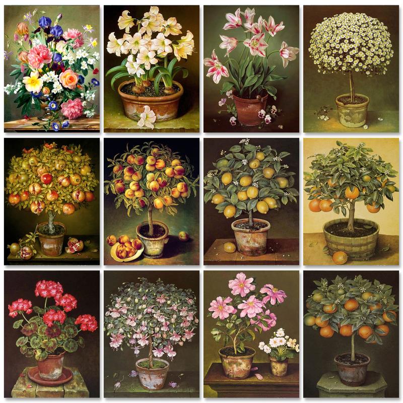 Art Craft Number - Gatyztoire peinture classique par numéros fleurs