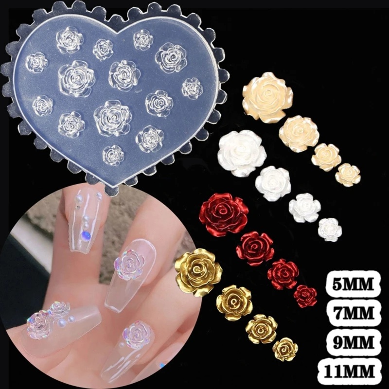 Art Craft Rose - Décorations d'ongles en forme de rose