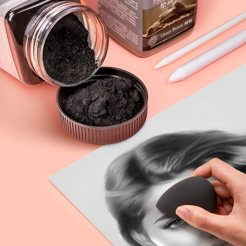 Sketching Charcoal Set - 10 couleurs croquis Toner sec humide