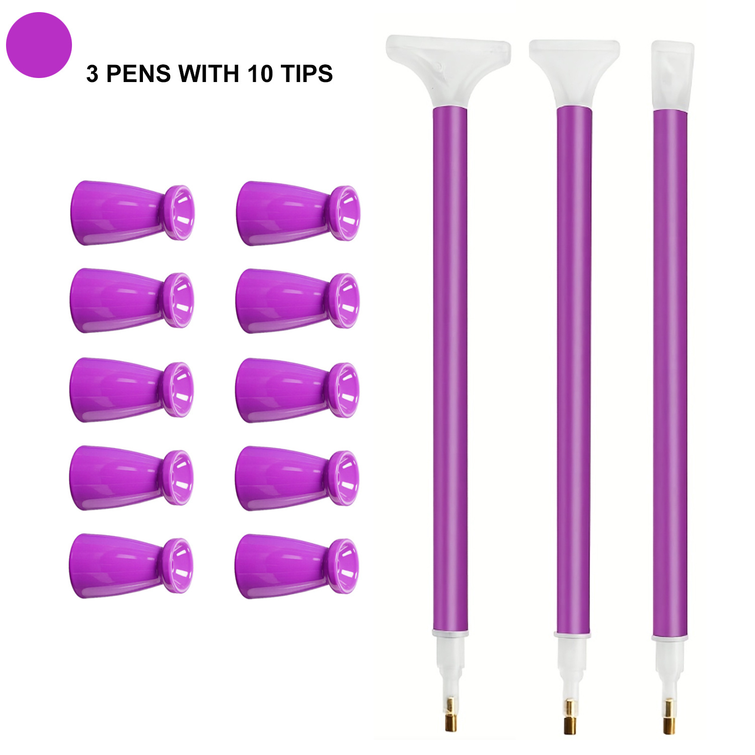 Art Craft Painting - Lot de 10 embouts en silicone
