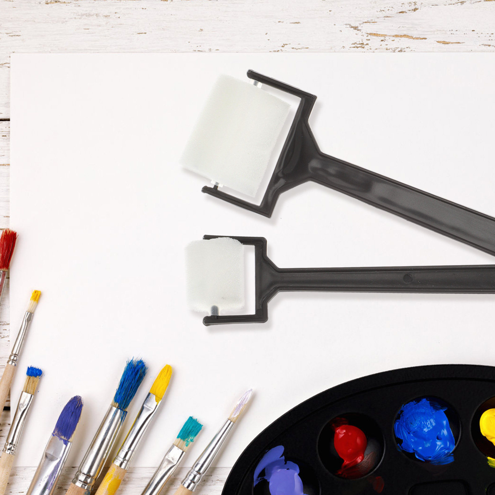 Art Craft Preschool - Ensemble de pinceaux éponge pour peinture