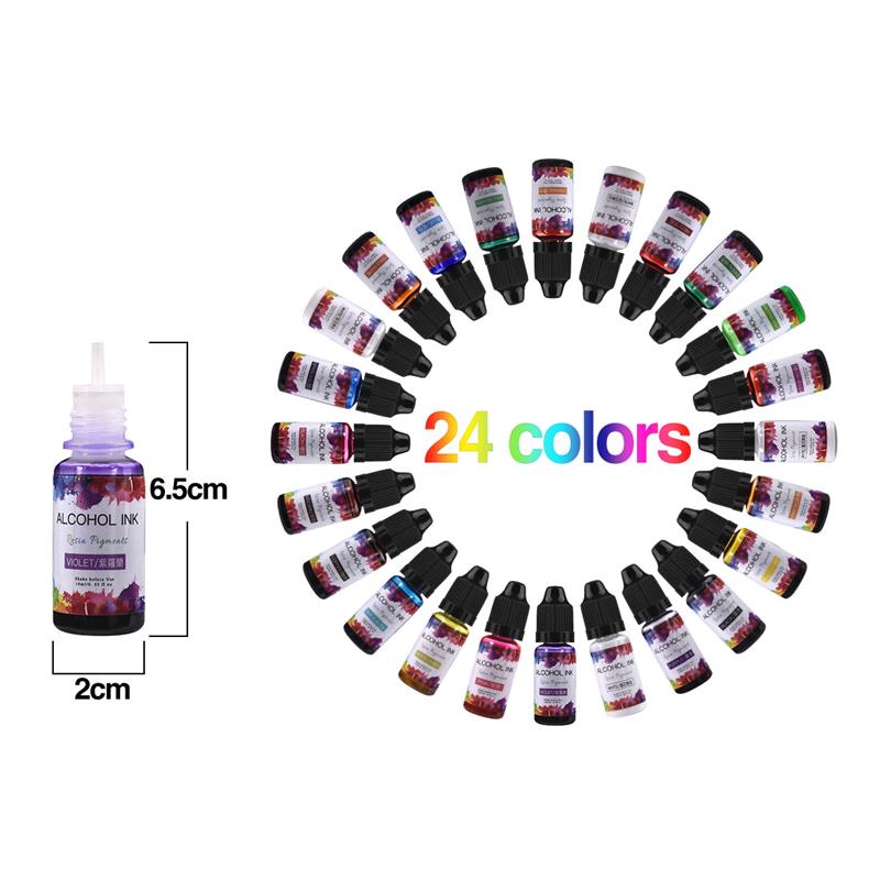 Ensemble de 24 couleurs de Pig - Alcohol Ink Set avis et prix