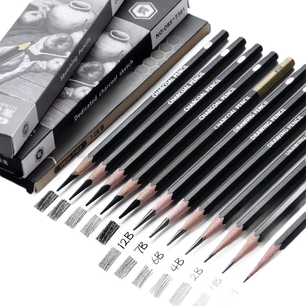 12 crayons à dessin pour étudi - Sketching Charcoal Set avis et prix