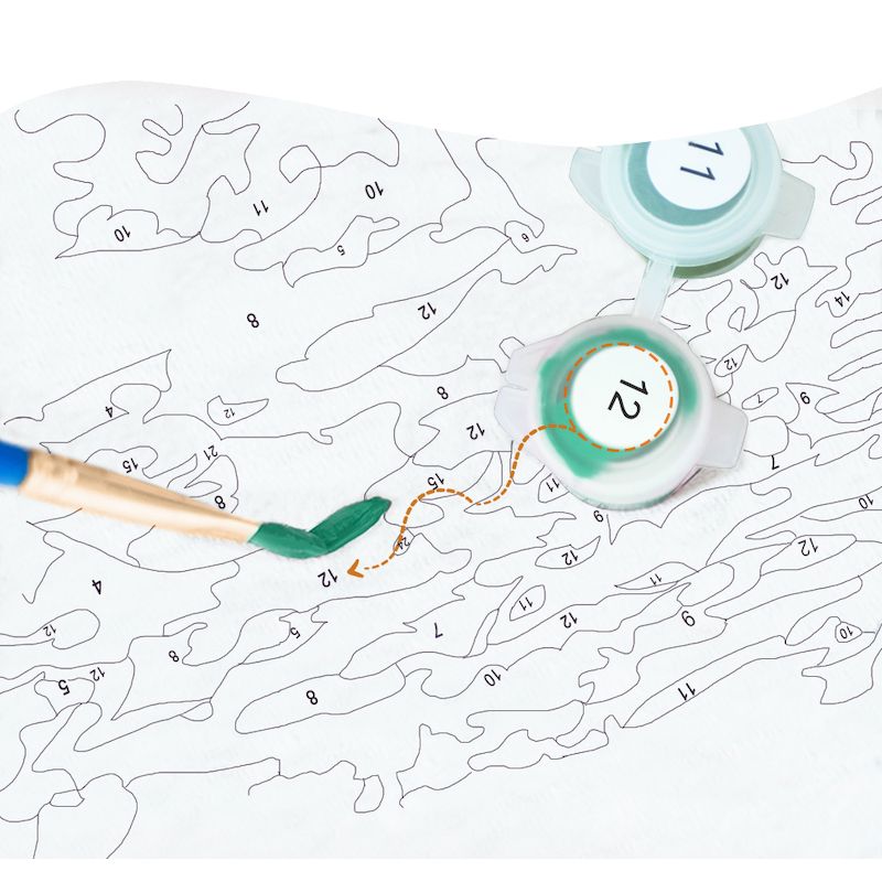 Peinture par numéros loup, ima - Art Craft Number avis et prix