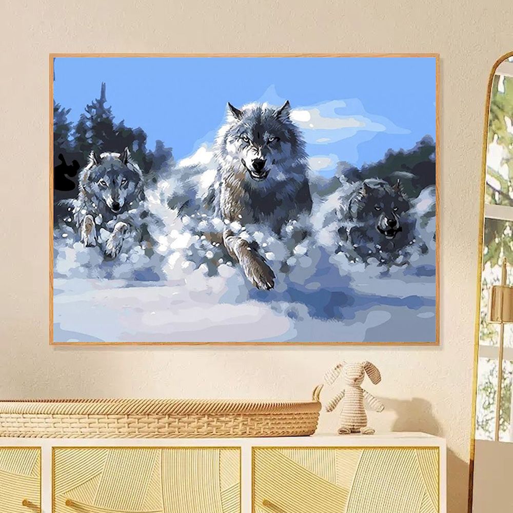 Peinture par numéros loup, ima - Art Craft Number avis et prix