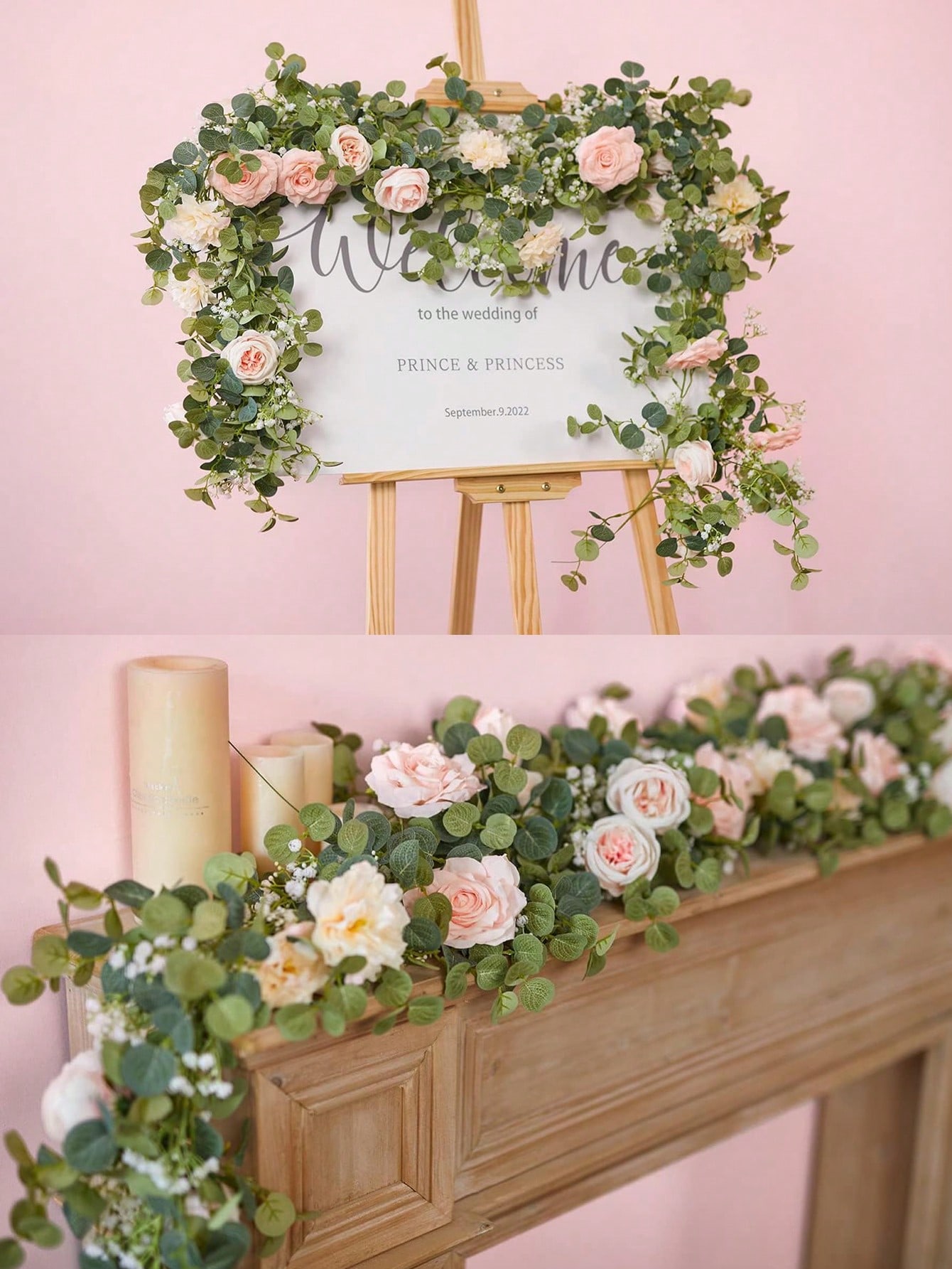 Vigne d'eucalyptus artificiell - Art Craft Rose avis et prix