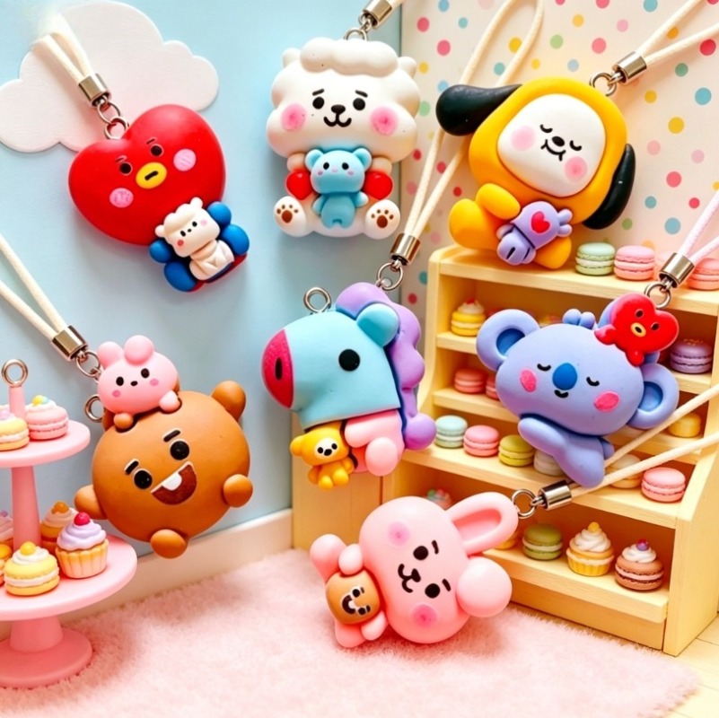 Breloques en résine BT21, 7 pi - Art Craft Market avis et prix