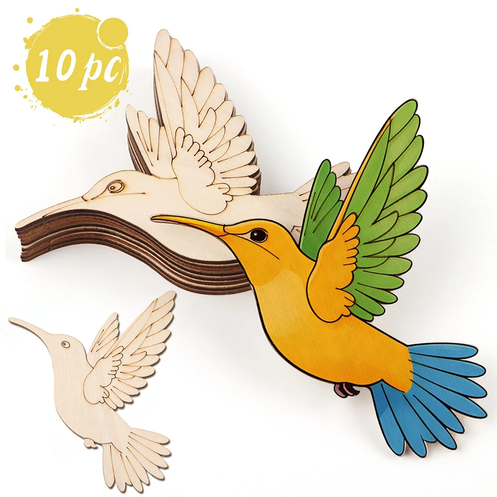 10 pièces de découpes en bois  - Art Craft Painting avis et prix