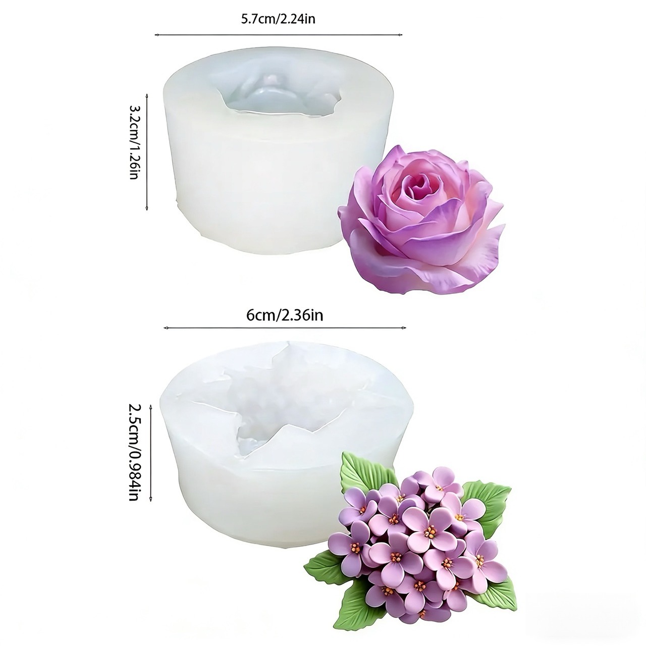 2 morceaux de moules en silico - Art Craft Rose avis et prix