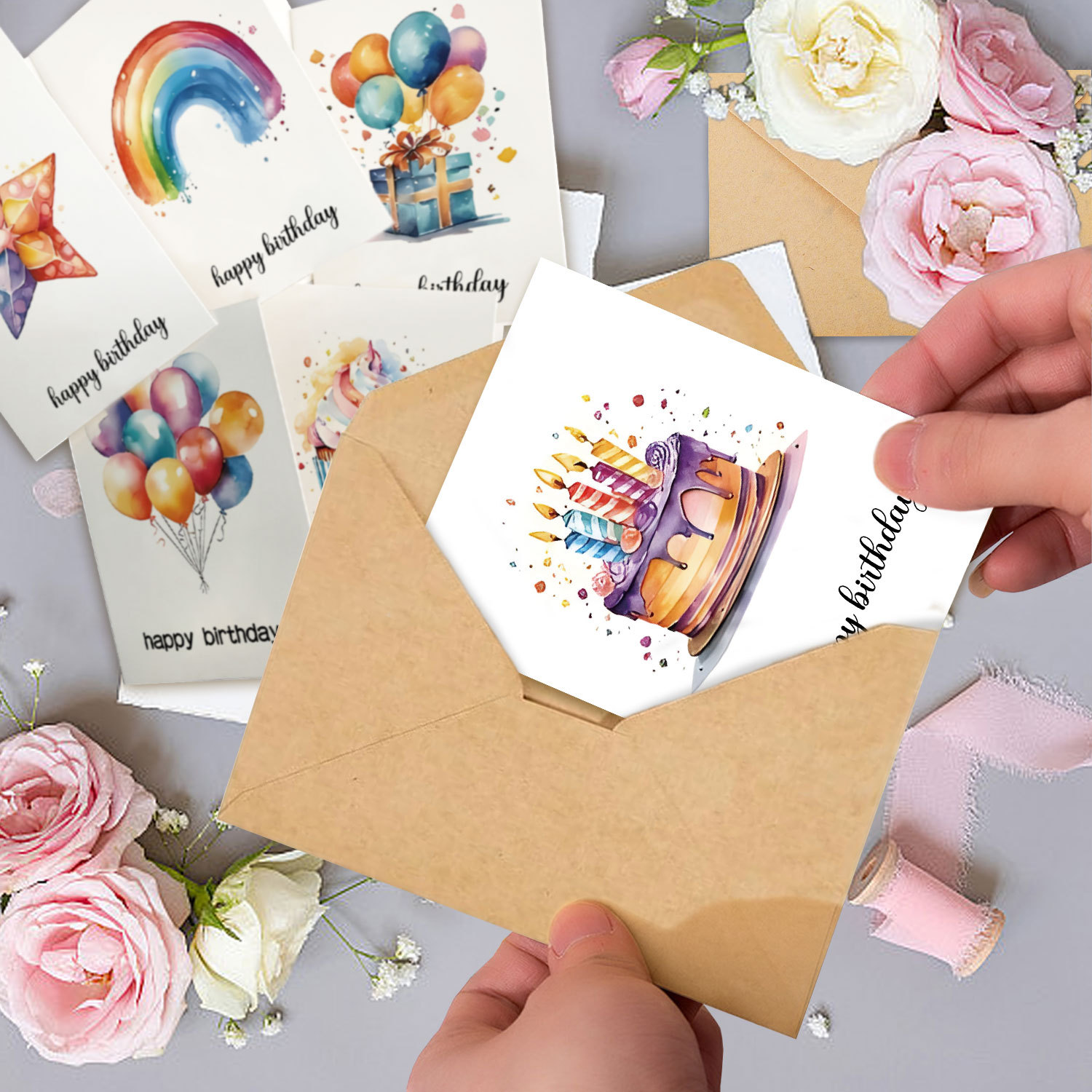 Carte d'anniversaire aquarelle - Art Craft Movement avis et prix