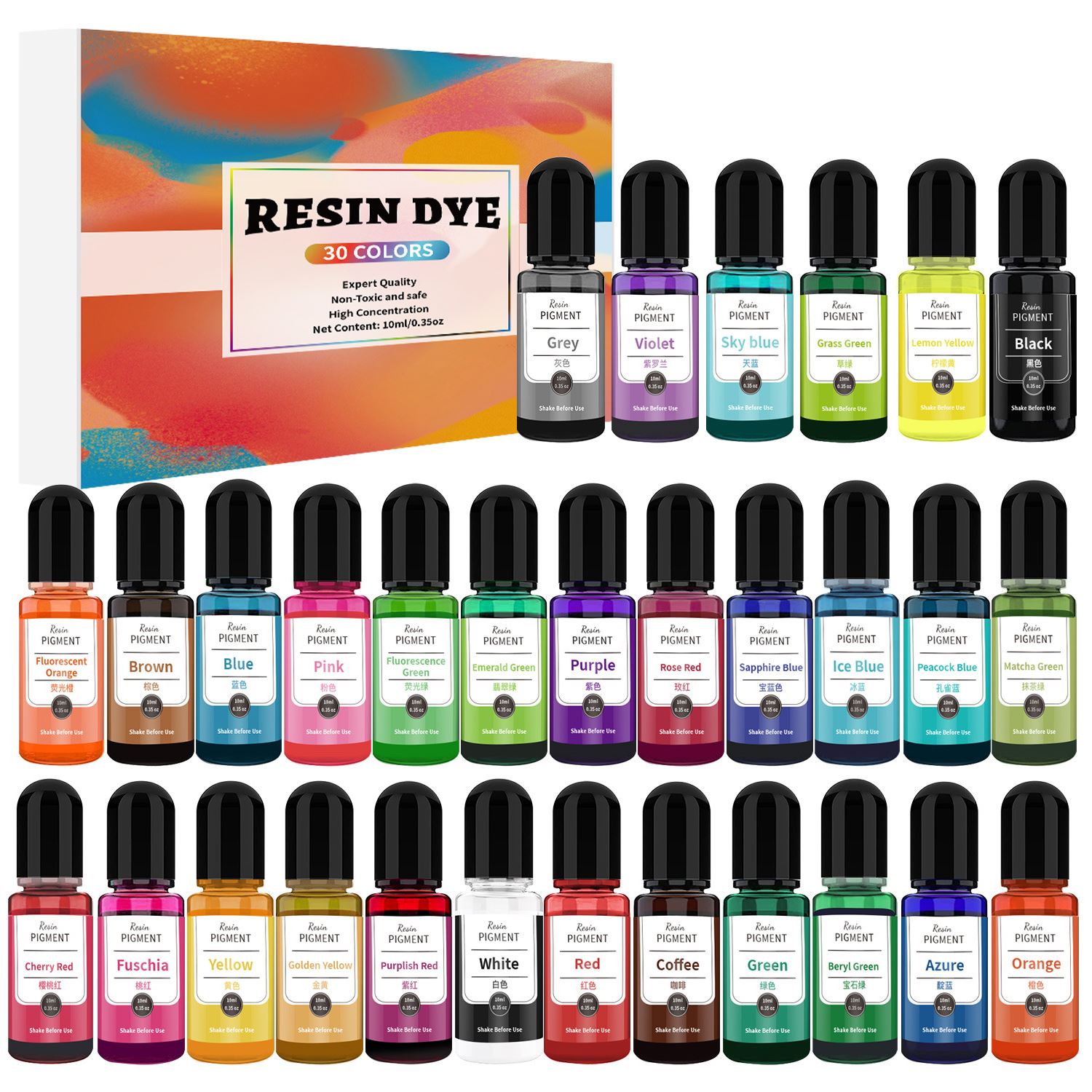 Encre d'art pigmentée en résin - Alcohol Ink Set avis et prix