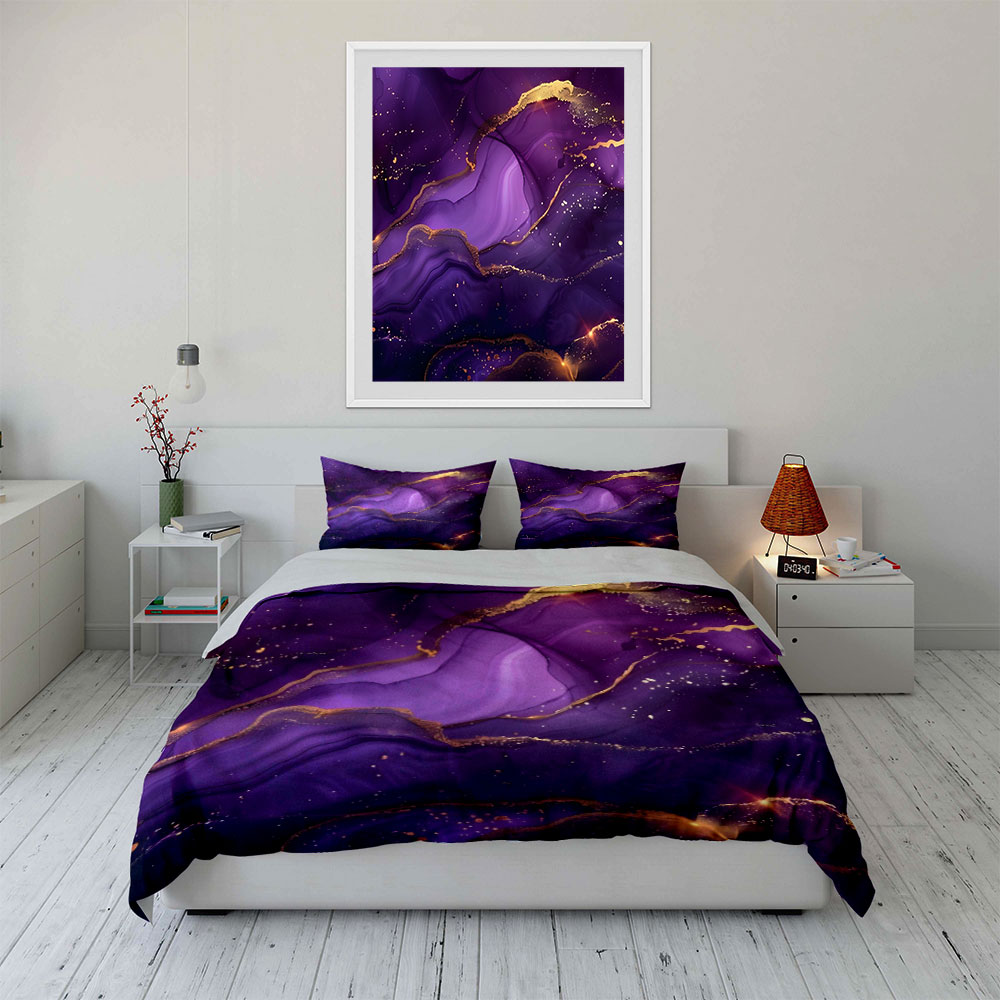 Parure de lit 3 pièces en tiss - Alcohol Ink Set avis et prix