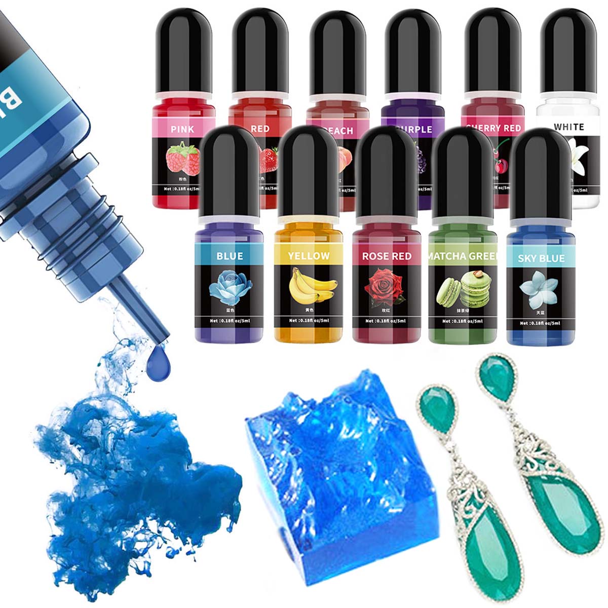 5 ml/bouteille résine époxy Pi - Alcohol Ink Set avis et prix