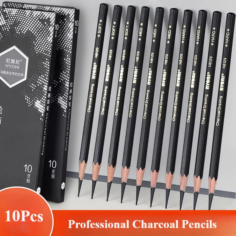 Ensemble de crayons à charbon  - Sketching Charcoal Set avis et prix