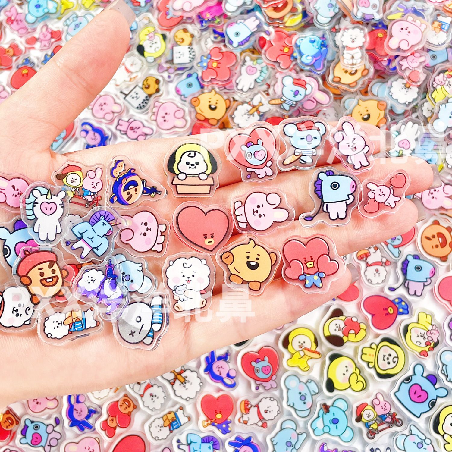 100 pièces BT21 BTS, éléments  - Art Craft Market avis et prix