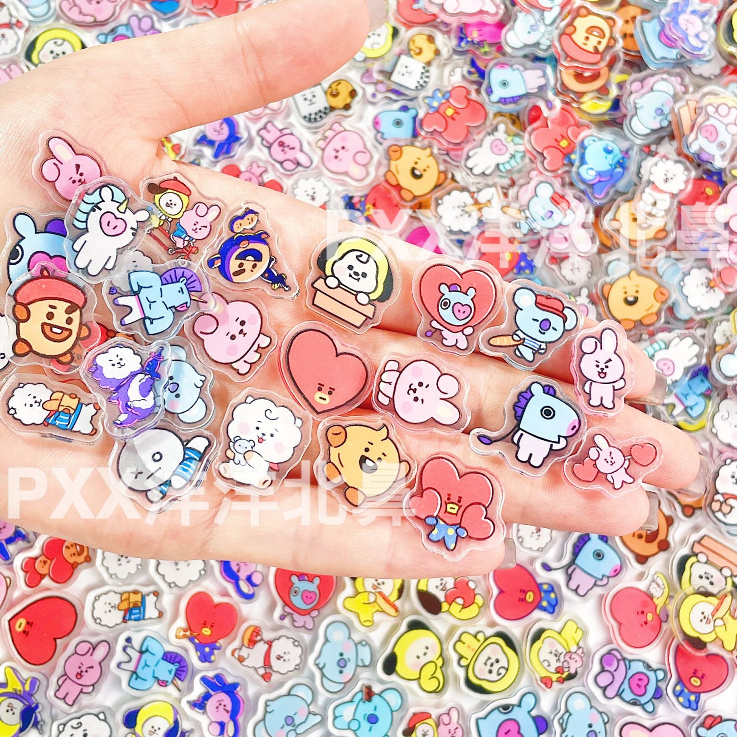 100 pièces BT21 BTS, éléments  - Art Craft Market avis et prix