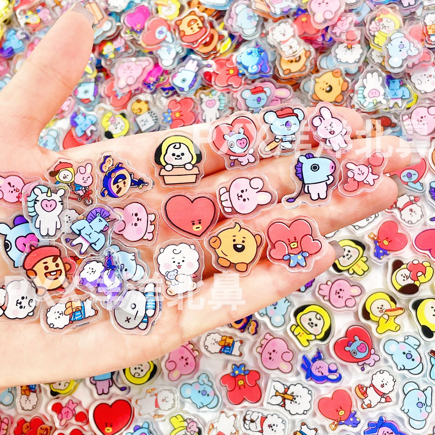 100 pièces BT21 BTS, éléments  - Art Craft Market avis et prix