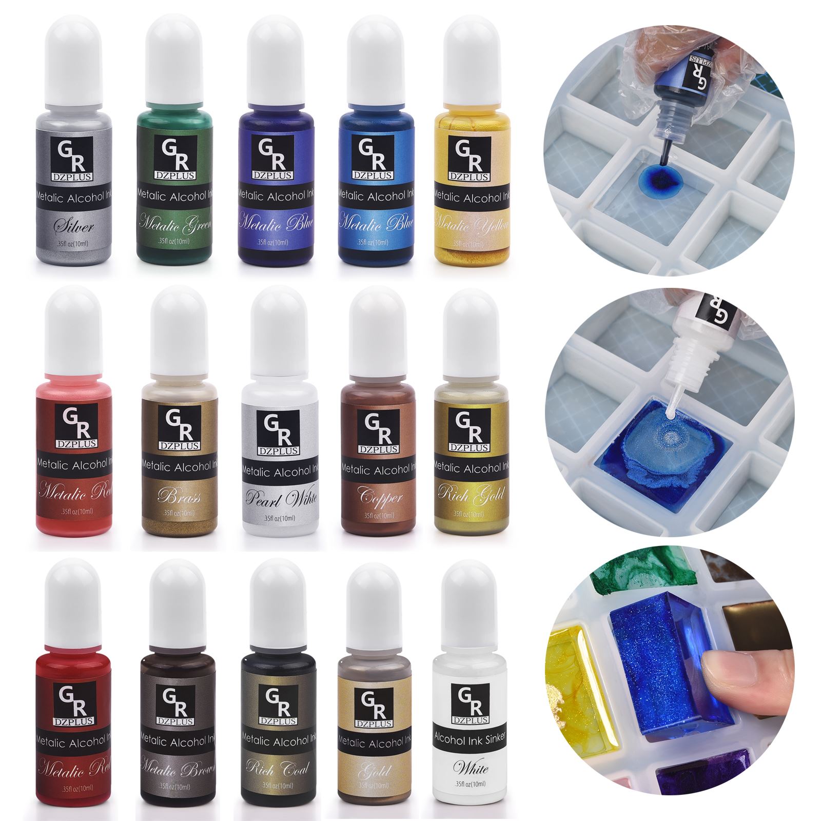 Kit de pigments en résine, 1 e - Alcohol Ink Set avis et prix